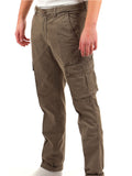 40Weft Pantalone Cargo Uomo AIKO_1687 Fango - Marrone