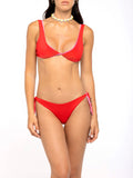 4Giveness Bikini Set Silky Colourful Donna FGBW3534 - Rosso