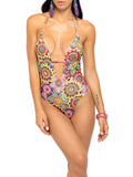 4Giveness Costume Intero Tropical Bouquet Donna FGBW3602 Multicolor - Multicolore