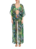 4Giveness Vestito Mare Kimono Mare Bird Of Paradise Donna FGCW3638 - Verde