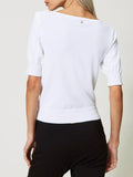 Actitude Maglia Donna 241AP3122 Papers - Bianco