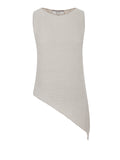 Akep Top Asimmetrico Donna CNKD05013 Panna - Bianco