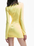 Aniye By Vestito Mini Sienna Donna 185097 Lemon - Giallo