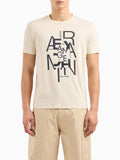 Armani Exchange T-shirt Uomo 3DZTAAZJA5Z Fog - Avorio