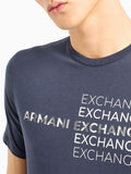 Armani Exchange T-shirt Uomo 3DZTACZJ9TZ Night Sky - Blu