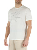 Armani Exchange T-shirt Uomo 3DZTAFZJA5Z Off White - Bianco