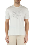 Armani Exchange T-shirt Uomo 3DZTAFZJA5Z Off White - Bianco