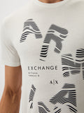 Armani Exchange T-shirt Uomo 3DZTBEZJA5Z Off White - Bianco