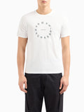 Armani Exchange T-shirt Uomo 3DZTBJZJ9TZ Off White - Bianco