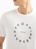 Armani Exchange T-shirt Uomo 3DZTBJZJ9TZ Off White - Bianco