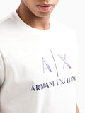 Armani Exchange T-shirt Uomo 3DZTJEZJH4Z Off White - Bianco