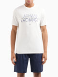 Armani Exchange T-shirt Uomo 3DZTJFZJH4Z Off White - Bianco