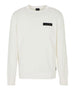 armani exchange pullover uomo 6rzm1ezmx8z off white bianco 359173