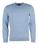 /enbarbour pullover pima cotton crew uomo mkn0932 celeste 4087897