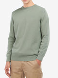 Barbour Pullover Pima Cotton Crew Uomo MKN0932 Agave Green - Verde