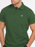 Barbour Polo Tartan Pique Uomo MML0012 Racing Green - Verde