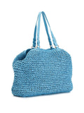 CafèNoir Borsa Shopper Crochet Donna C3VA0601 Acqua Marina - Celeste