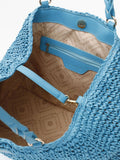 CafèNoir Borsa Shopper Crochet Donna C3VA0601 Acqua Marina - Celeste