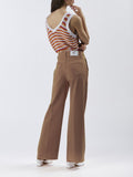 CafèNoir Jeans a Palazzo Donna C7JJ0132 Ginger - Beige