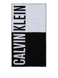 Calvin Klein Telo Mare Block Bianco Unisex KU0KU00122 - Nero