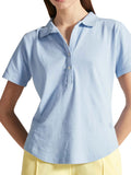 Ciesse Piumini Polo Ursa Donna 245CPWT22738C053WX Chambray Blue - Celeste