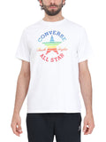 Converse T-shirt Retro Chuck Gradient Unisex 10026454-A01 - Bianco