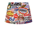 Dsquared2 Shorts Mare Uomo D7B645560 - Multicolore