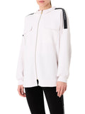 Ea7 Felpa Zip Donna 3DTM25TJDCZ - Bianco