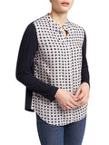 Elena Mirò Camicia Casual Camicia Bianco Donna G080Z09211 - Blu