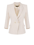 Elisabetta Franchi Blazer Donna GIT6141E2 Burro - Avorio