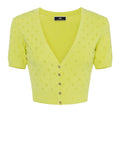 Elisabetta Franchi Cardigan Tricot Cedro Donna MK04B42E2 Cedro - Giallo