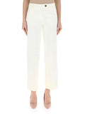 Emme Marella Pantalone Palazzo Donna Ely 2415131121200 Panna - Bianco