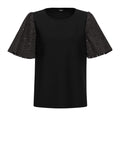 Emme Marella T-shirt Net Donna 2415971032200 - Nero