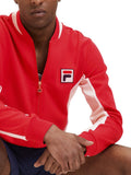 Fila Felpa Zip Uomo FAM0645 - Rosso