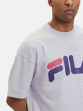 Fila T-shirt Lowell Oversized Logo Uomo FAM0655 - Grigio