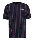 Fila T-shirt Lobito Pinstriped Uomo FAM0662 - Blu