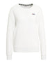 /enfila felpa bantin slightly cropped crew donna faw0584 bianco 2791101