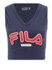 fila canotta laixi cropped vneck donna faw0748 black iris blu 4547961