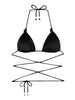 f k bikini pezzo sopra triangolo donna fk24 1002 nero 1569404