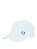 fred perry berretto con visiera pique unisex hw6726 ghiaccio blu notte celeste 4716598