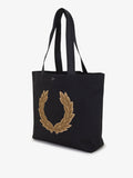 Fred Perry Borsa Shopper Laurel Wreath Canvas Unisex L7295 - Nero