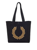 Fred Perry Borsa Shopper Laurel Wreath Canvas Unisex L7295 - Nero