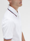 Fred Perry Polo Twin Tipped Uomo M12 - Bianco