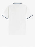 Fred Perry Polo Twin Tipped Uomo M12 - Bianco