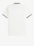 Fred Perry Polo Twin Tipped Uomo M12 - Bianco