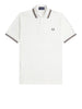 fred perry polo twin tipped uomo m12 bianco 4736344