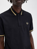 Fred Perry Polo Single Tipped Uomo M2 - Nero