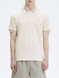 Fred Perry Polo Fred Perry Single Tipped da Uomo - Beige