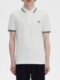 Fred Perry Polo Twin Tipped Uomo M3600 - Bianco