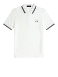 Fred Perry Polo Twin Tipped Uomo M3600 - Bianco